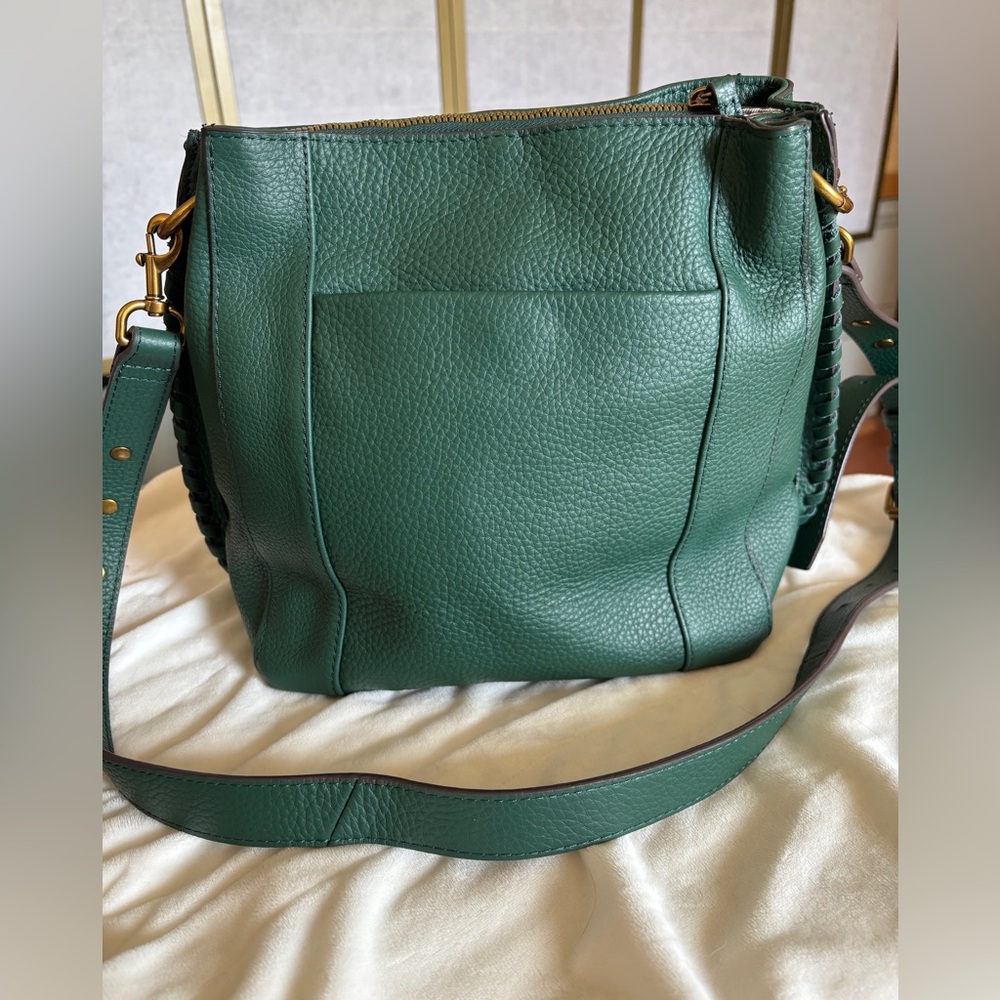 NWOT American Leather Co. Luca Crossbody Bag, Green